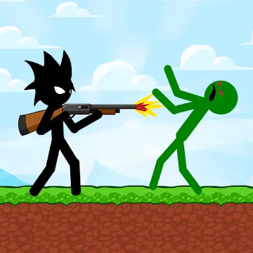 Stickman vs Zombies: Зомби шутер с человечком