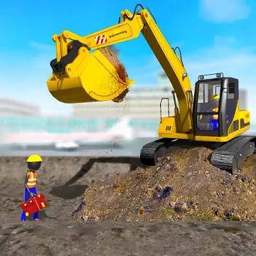 Stickman Airport Construction Excavator Simulator