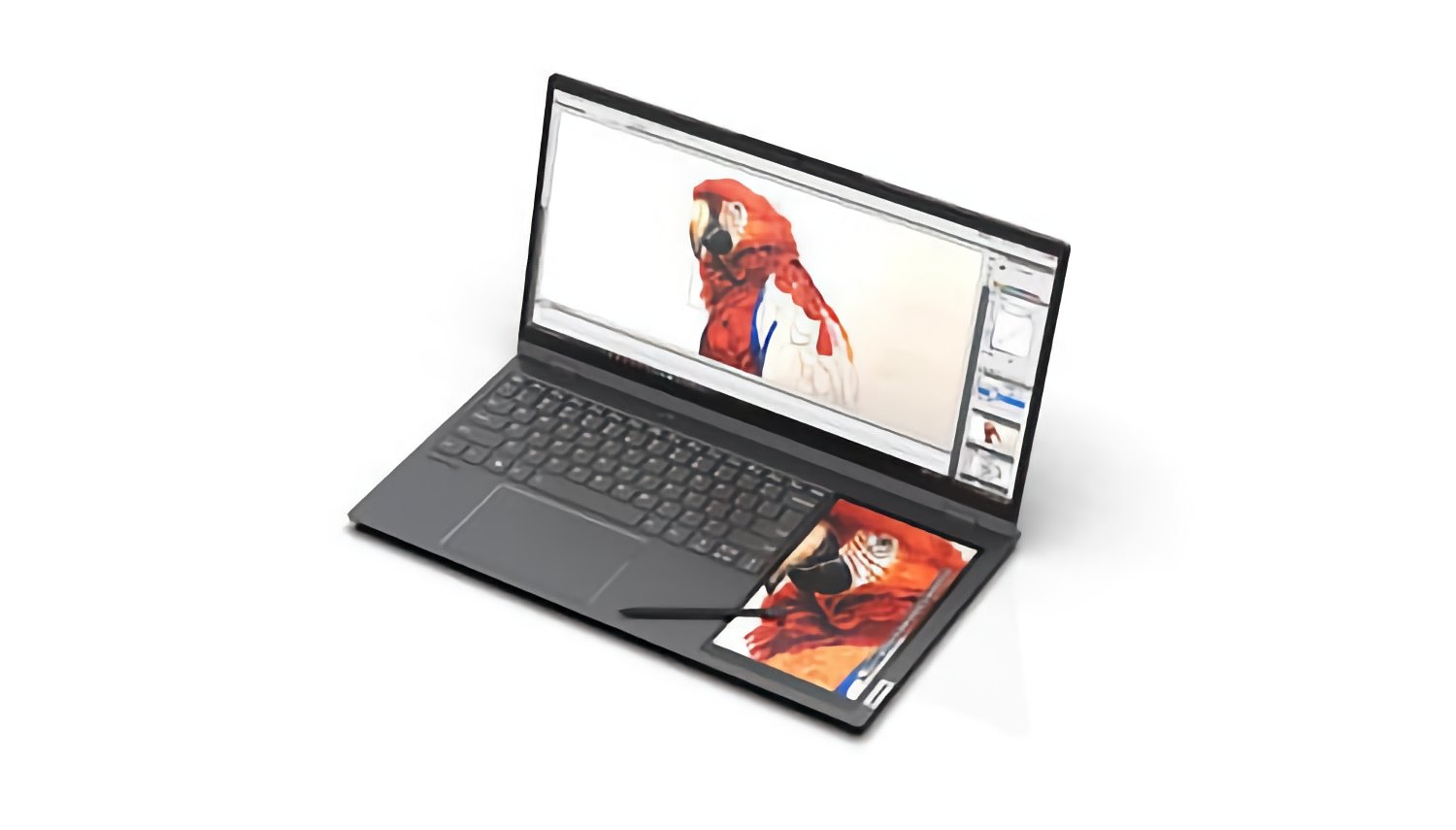 Новый ноутбук от Lenovo обзаведется встроенным в клавиатуру экраном