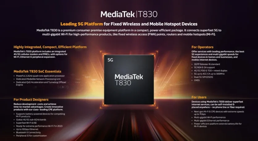 MediaTek представила новую мобильную платформу с поддержкой сетей пятого поколения