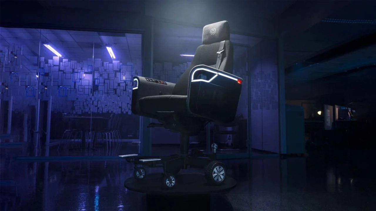 The new computer chair from Volkswagen will give a ride with the breeze