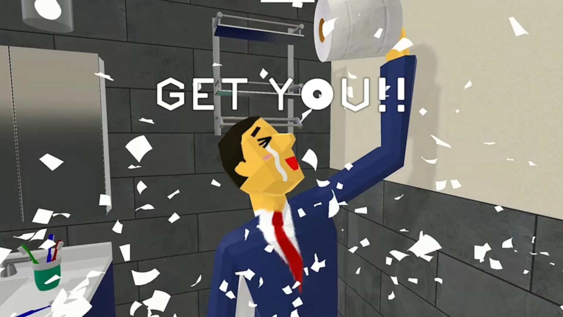 A game was released on Nintendo Switch in which control is carried out by ... toilet paper