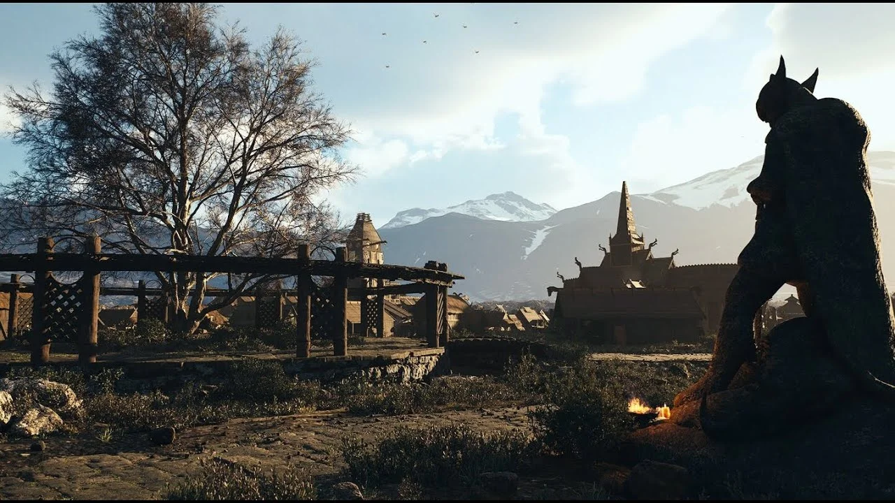 The blogger recreated the city of Whiterun from TES V: Skyrim on Unreal Engine 5