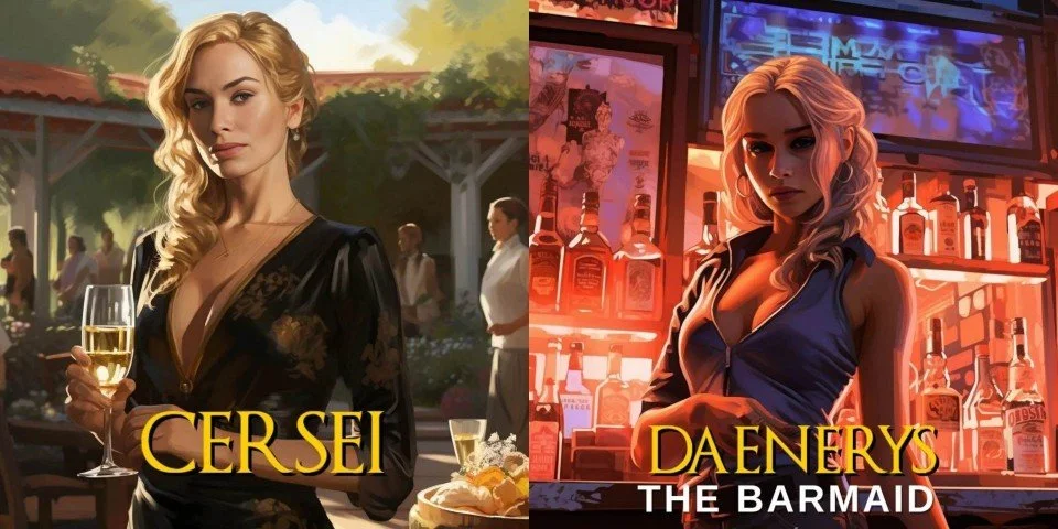 The neural network transferred the characters of "Game of Thrones" to the world of GTA