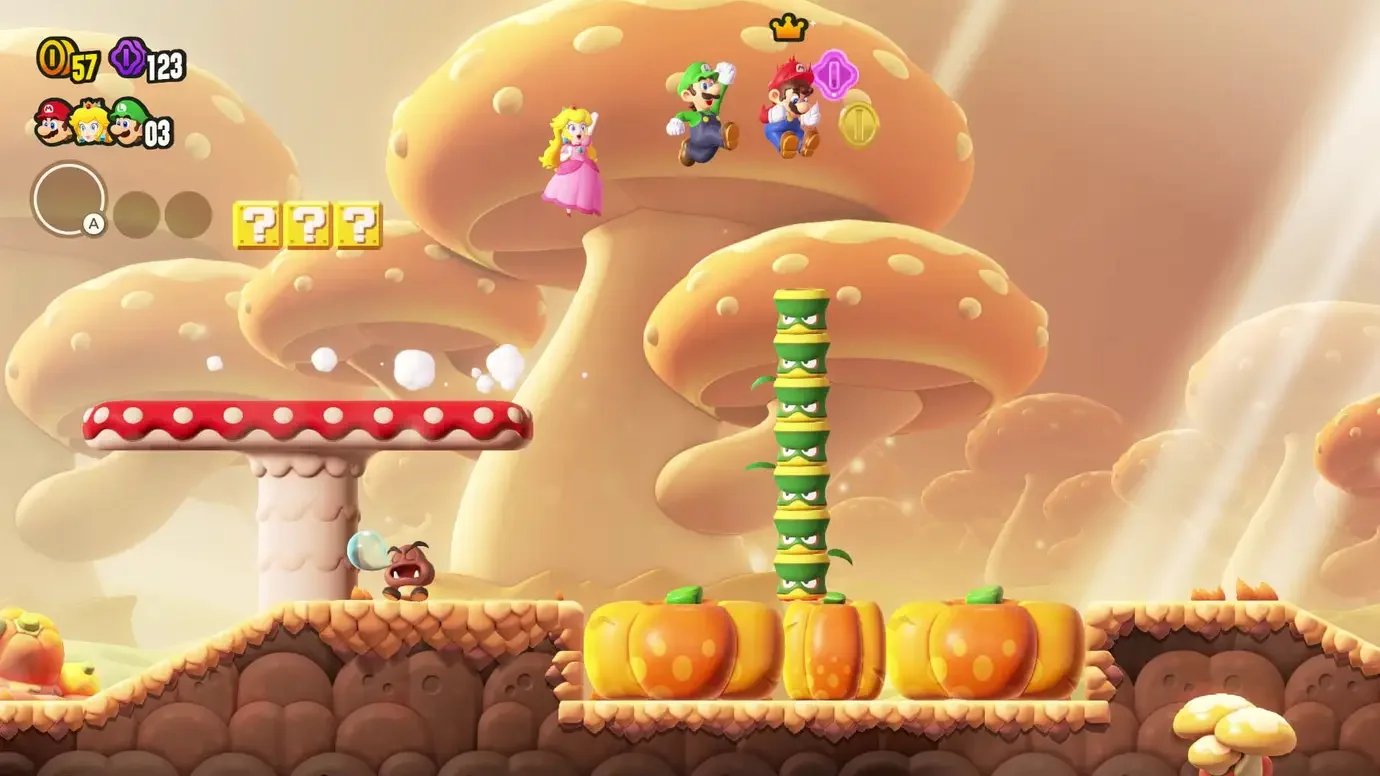 Super Mario Bros. Wonder gameplay shown