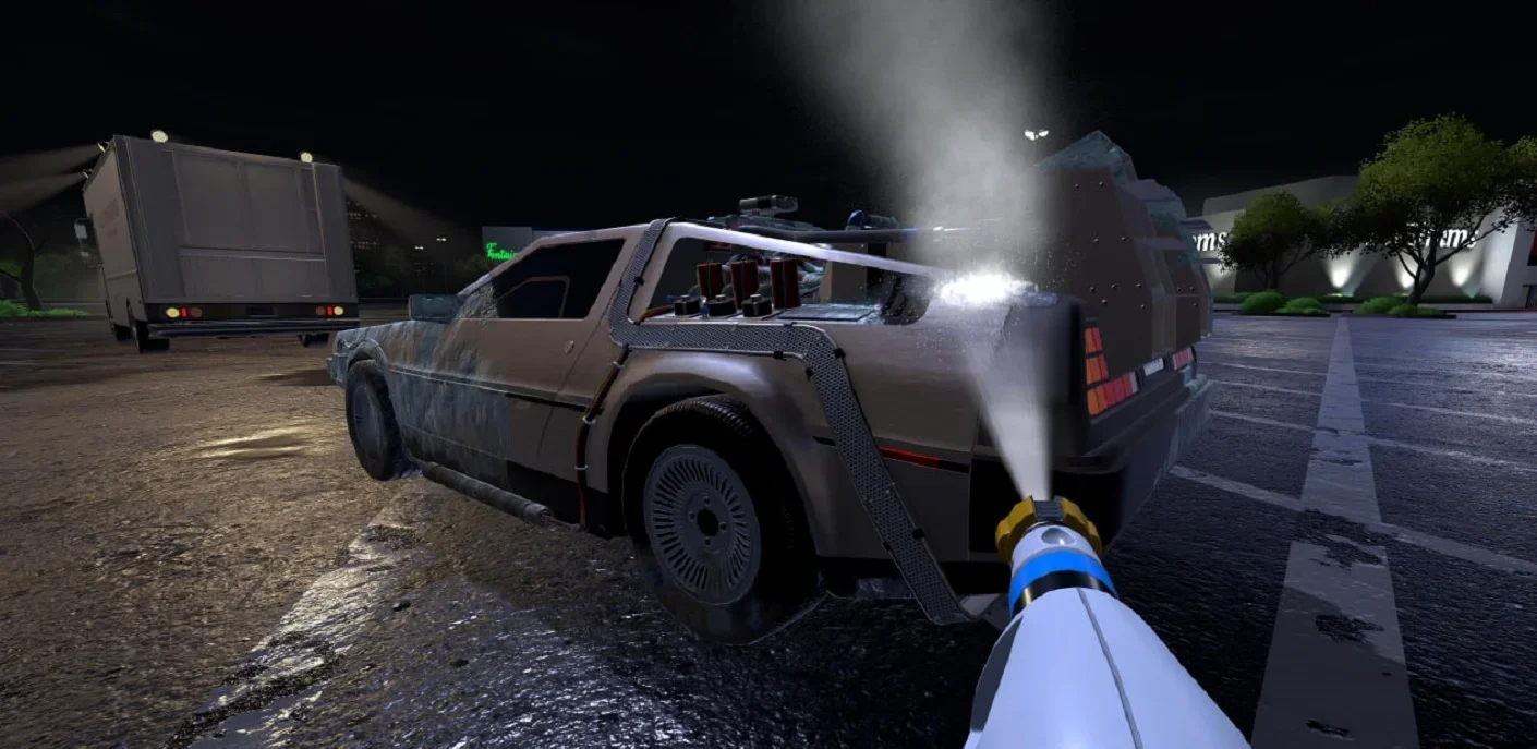 Washing simulator PowerWash Simulator expects crossover with Back To The Future franchise