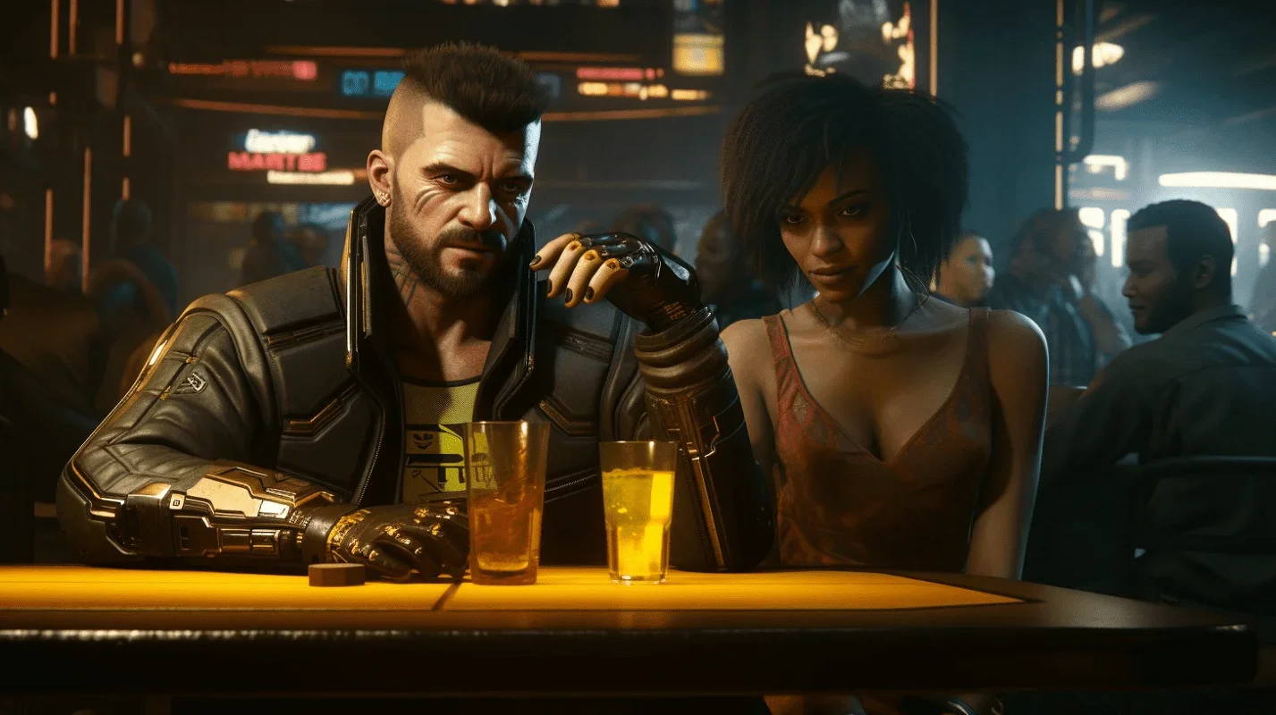 The network compared what Cyberpunk 2077 looked like and what it looks like now