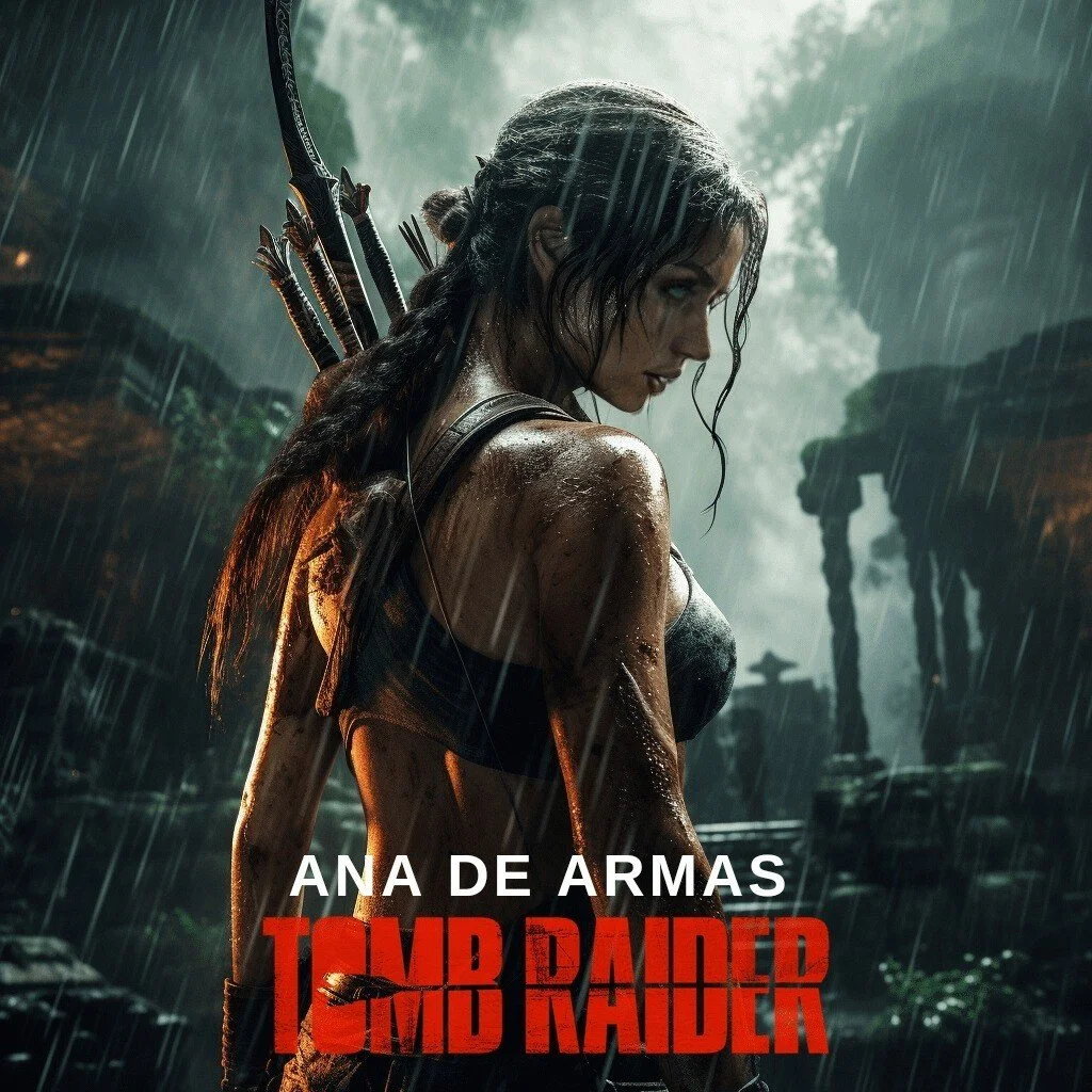 Midjourney shows actress Ana de Armas as Lara Croft