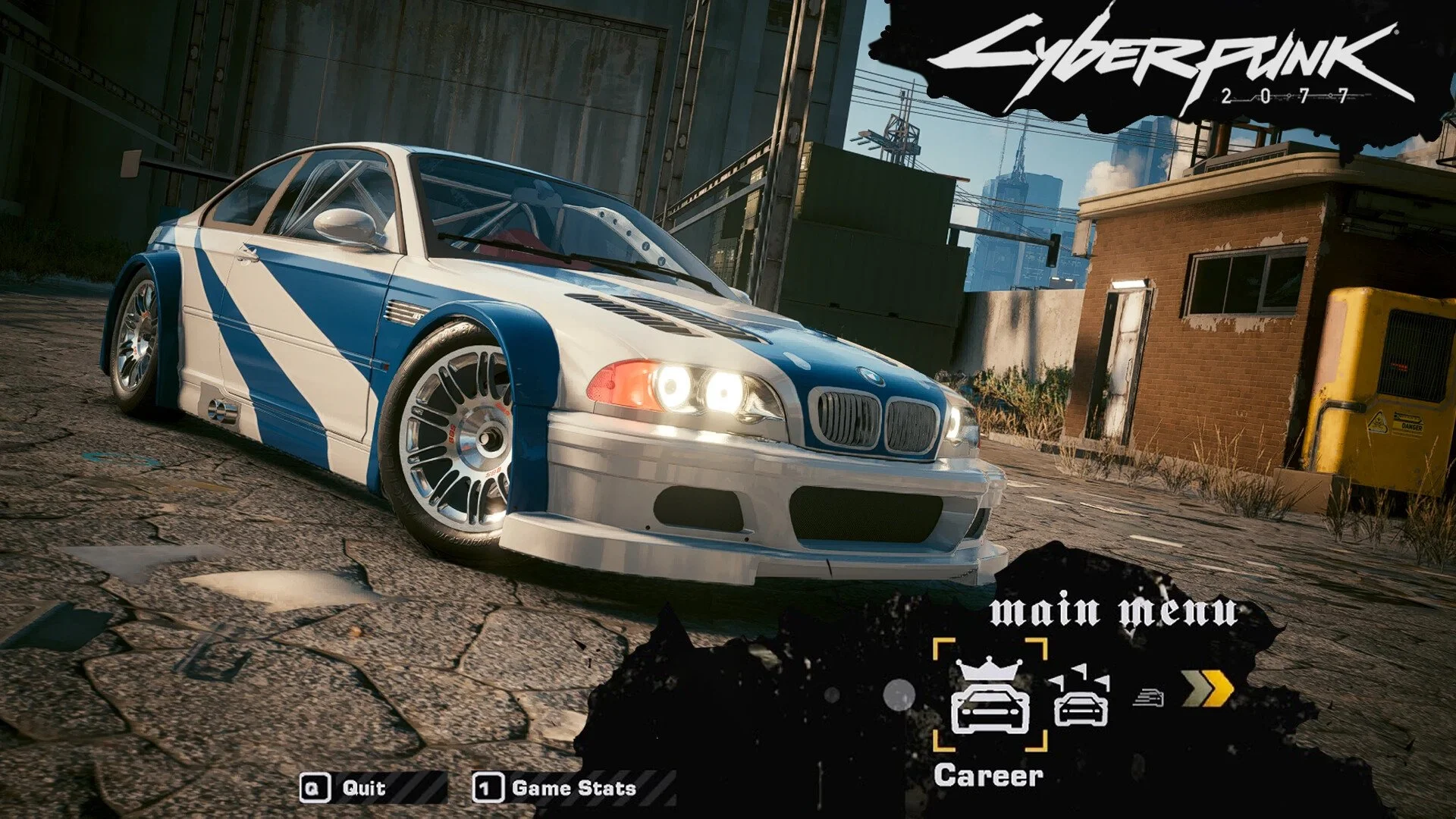 The legendary BMW from Need for Speed: Most Wanted has been added to Cyberpunk 2077