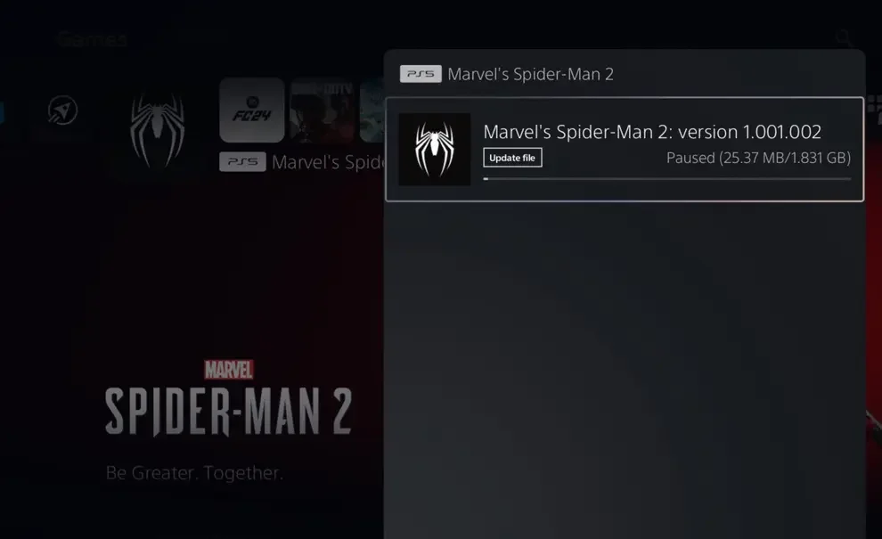 Marvel's Spider-Man 2 has received its first patch