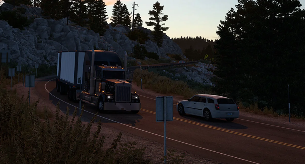 Screenshots of redesigned California in American Truck Simulator have appeared