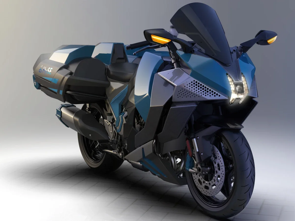 Kawasaki продемонстрировала свой первый мотоцикл на водородном топливе