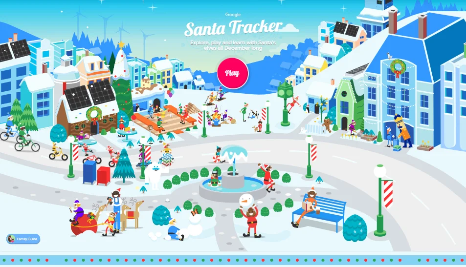 Google launched a website dedicated to the New Year holidays