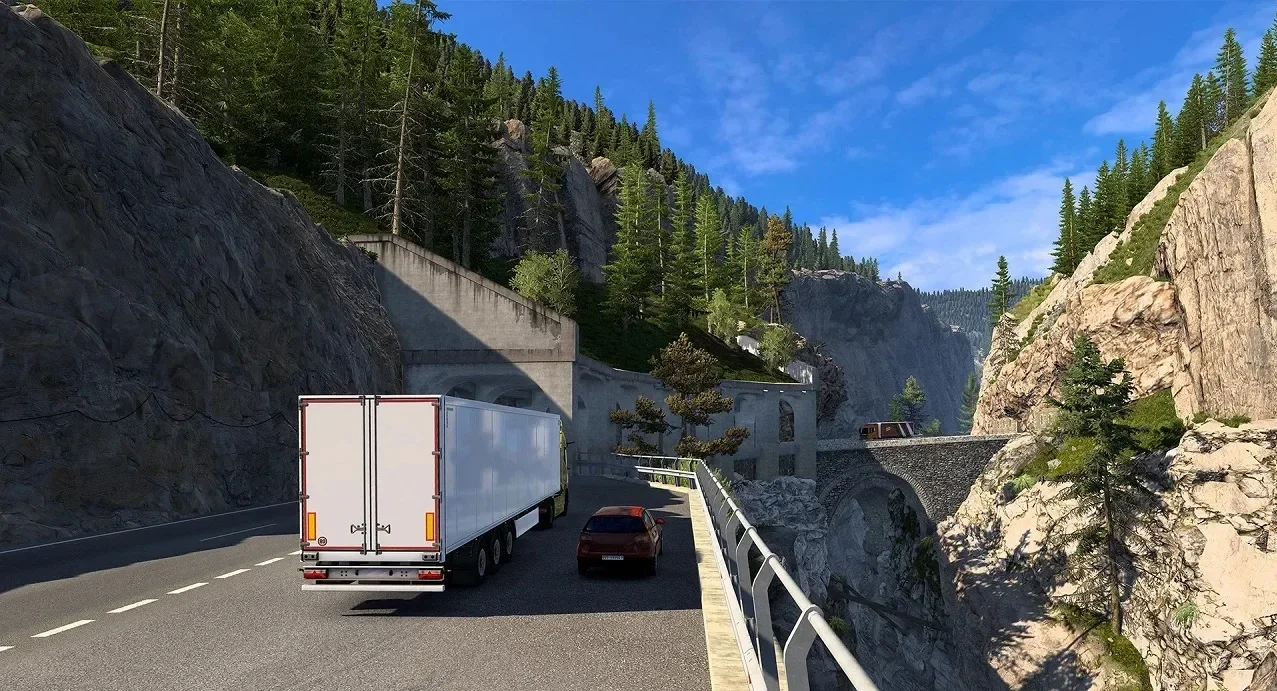 The A9 motorway in Switzerland will be added to Euro Truck Simulator 2