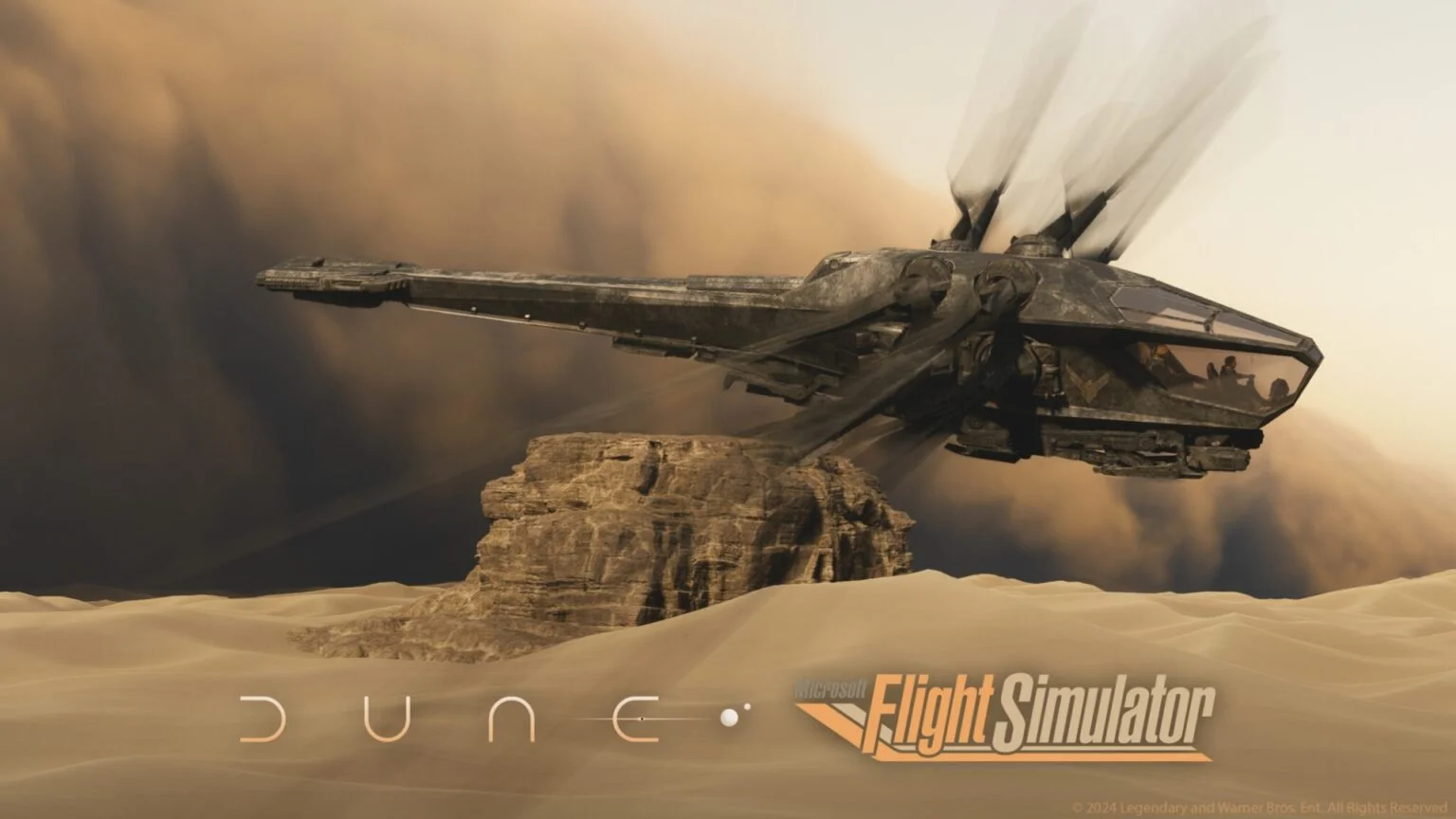 DLC has been released for Microsoft Flight Simulator in honor of the release of the film Dune: Part Two