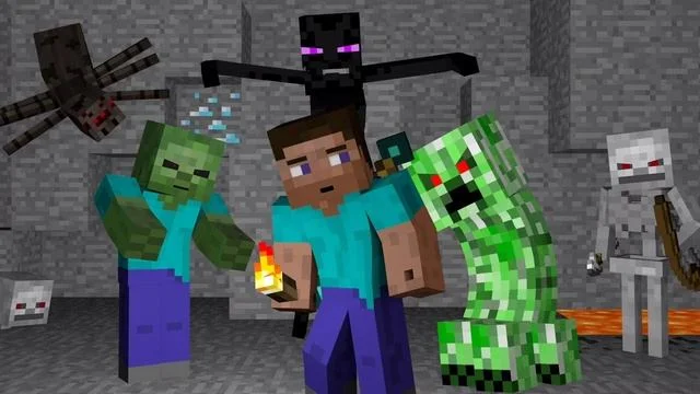 A Minecraft fan was on the verge of death due to a creeper and zombies