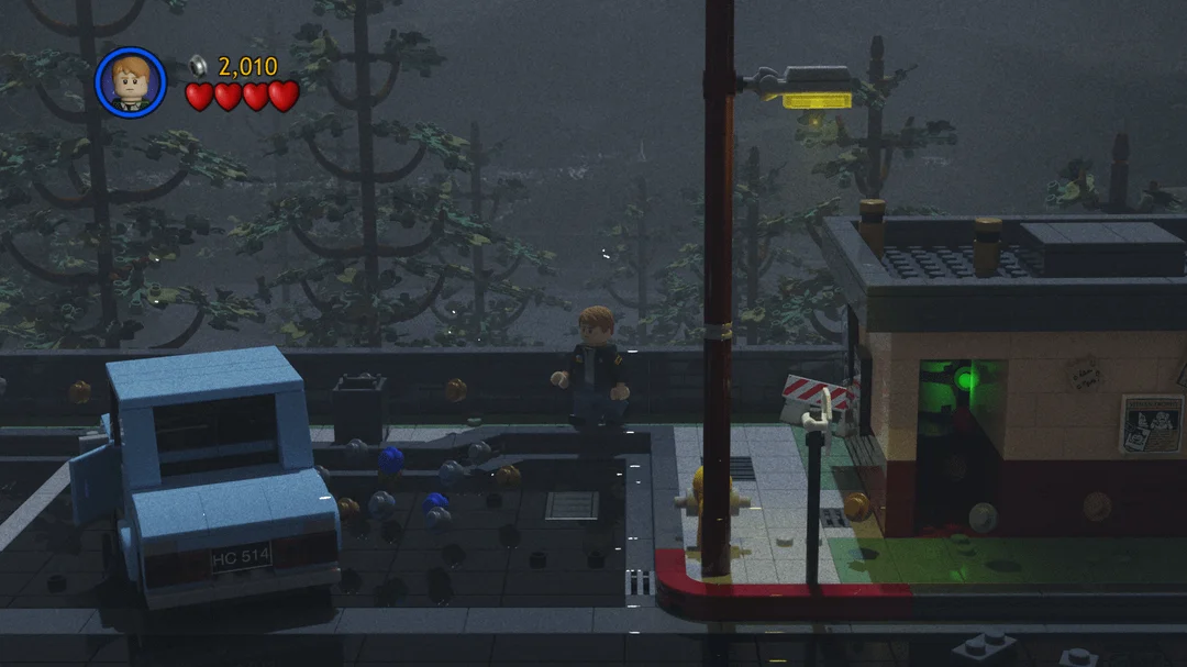 Silent Hill 2 shown in LEGO style