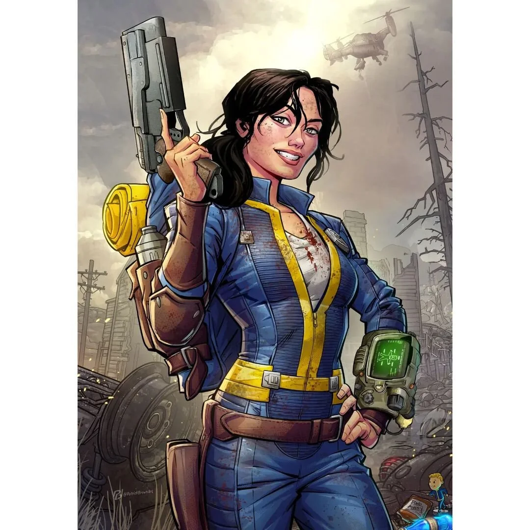Marvel artist showed the heroine Lucy from the Fallout series in comic book style