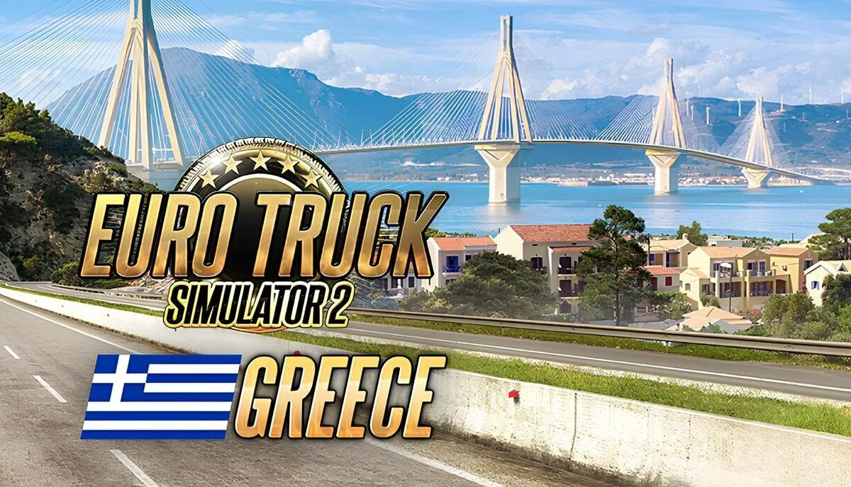 The developers showed the latest footage of DLC Greece for Euro Truck Simulator 2