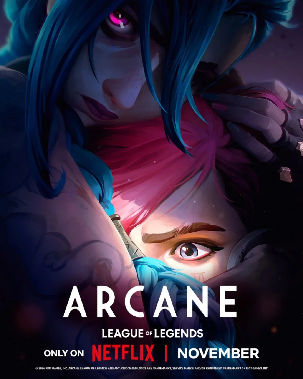 The first poster has been released for the 2nd season of the animated series Arcane - a show based on League of Legends