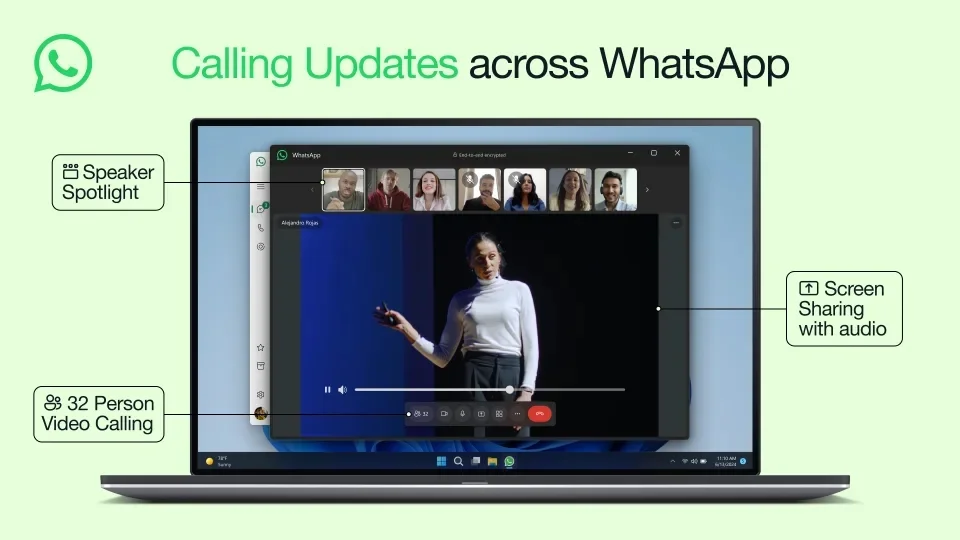 WhatsApp has updated its video calling functionality