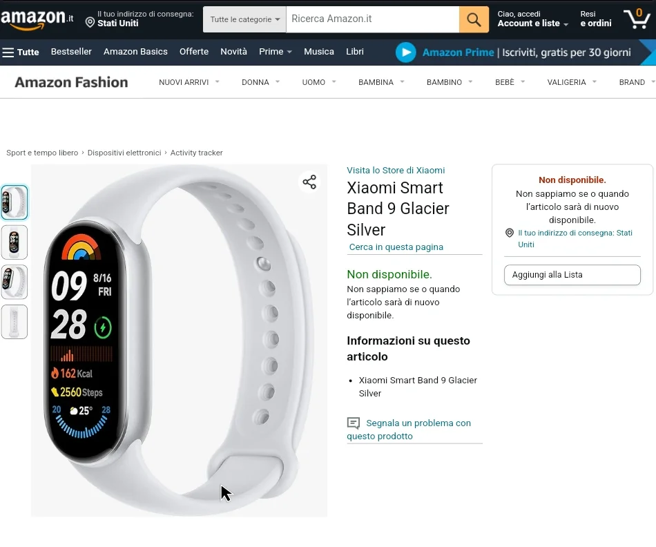 The price of the global version of the Xiaomi Smart Band 9 fitness tracker was revealed by an online store