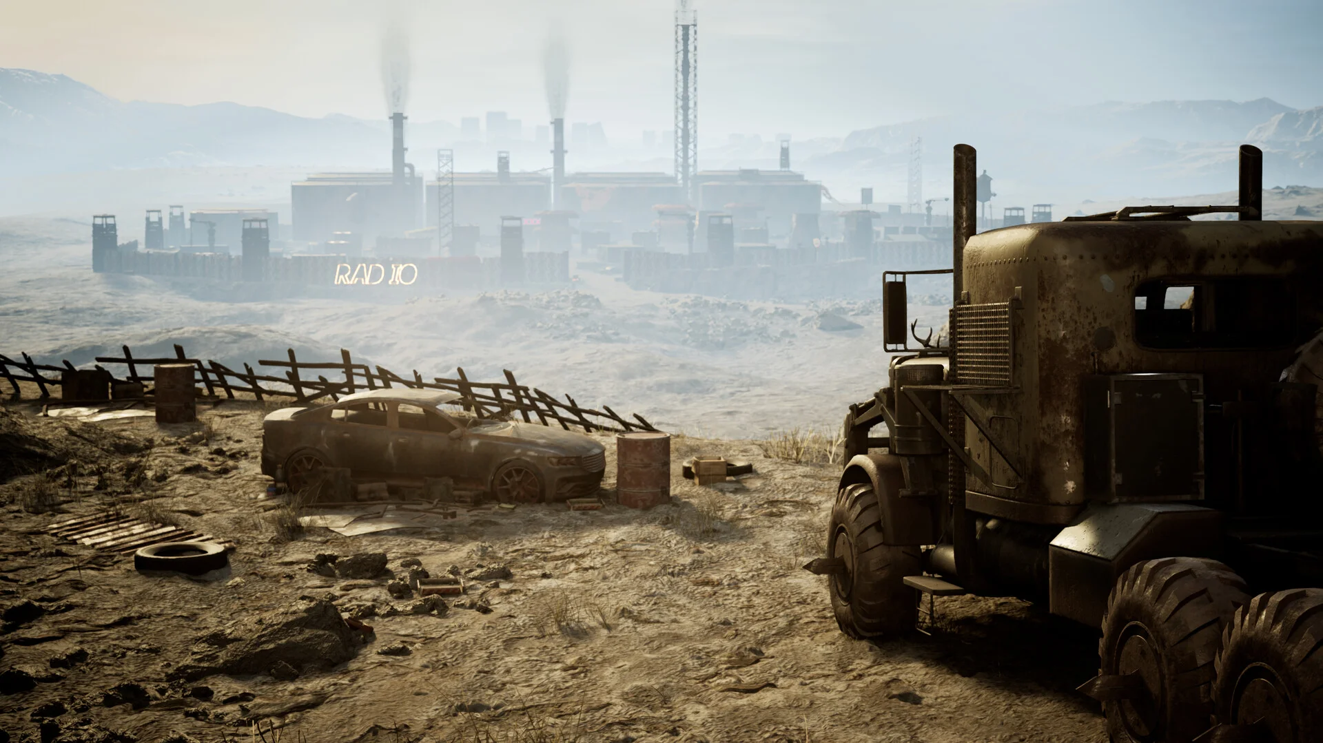 A truck driver simulator in a post-apocalyptic setting in the spirit of Mad Max has been announced