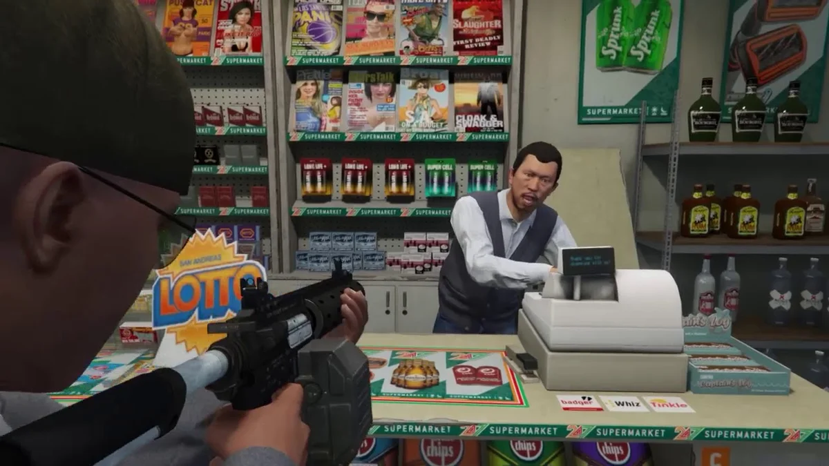 Grocery chain advertises itself using GTA 5