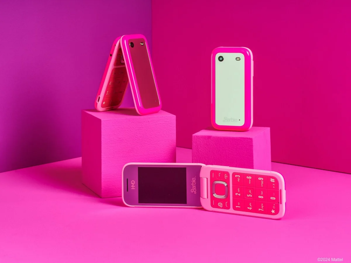 HMD unveils push-button flip phone in Barbie doll colors