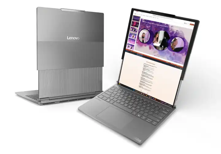 В сеть утёк дизайн Lenovo ThinkBook Plus с раздвижным OLED-экраном