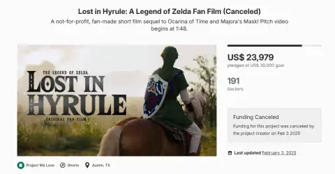 Nintendo Shuts Down The Legend of Zelda Movie From Fans Before Filming Begins