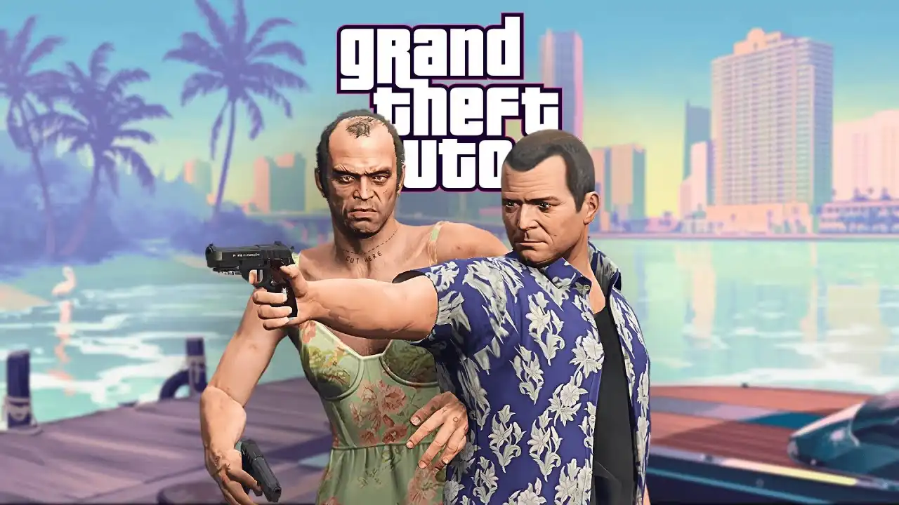 GTA VI trailer remade in GTA V engine featuring Michael and Trevor