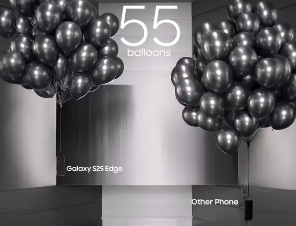 Samsung Hints at Galaxy S25 Edge's Advantages Over iPhone in New Videos