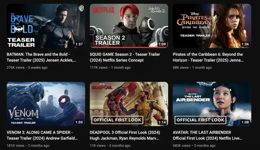 YouTube steps up crackdown on fake movie trailers
