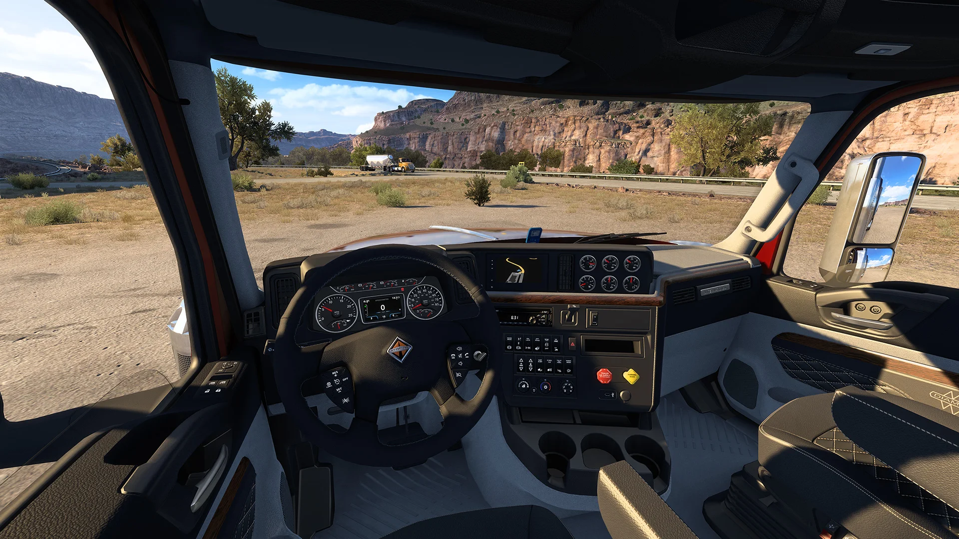 Updated California, improved graphics, even more trucks. Update 1.50 has been released for American Truck Simulator